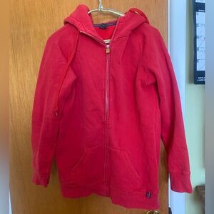 TNA Red Zip-Up Hoodie